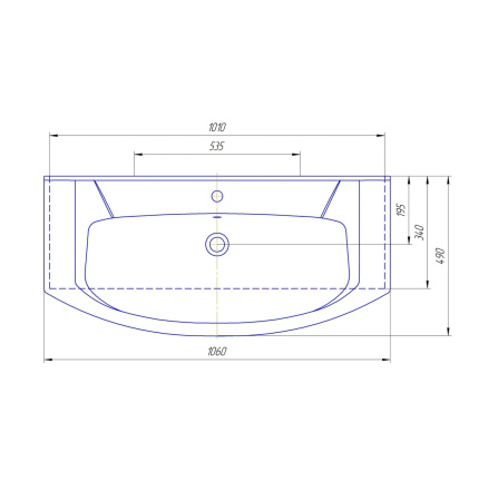 Раковина Bellezza Элеганс 1050 4620008197388